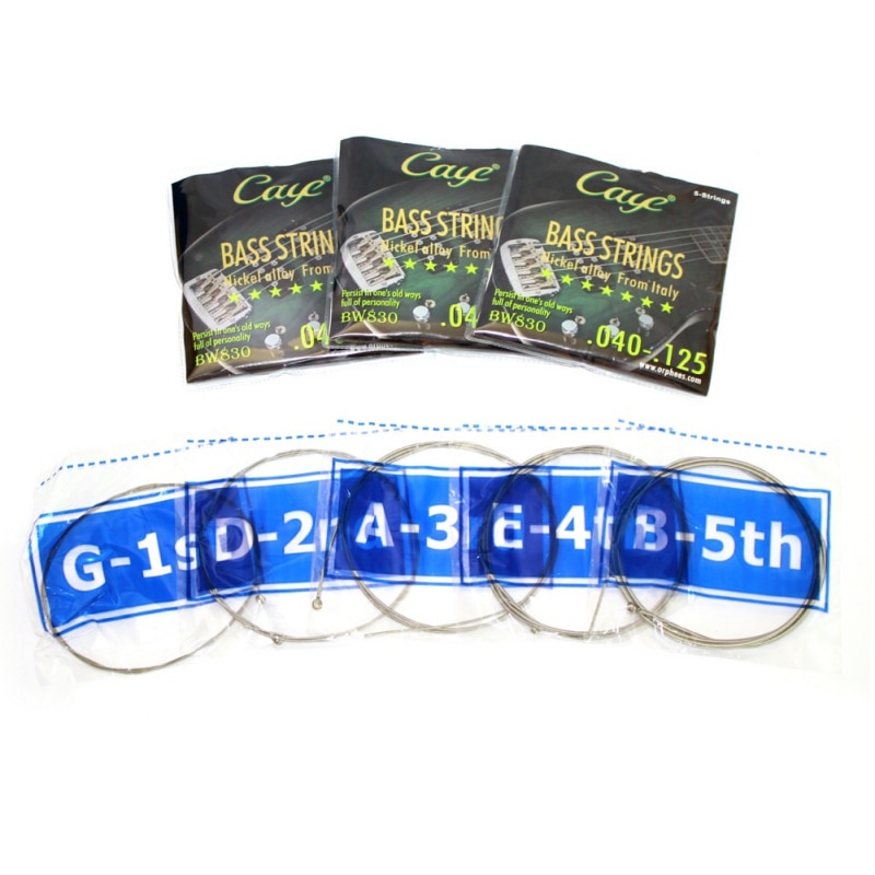 Electric Bass Guitar Strings Hexagonal Steel Core Musical Instrument Accessories