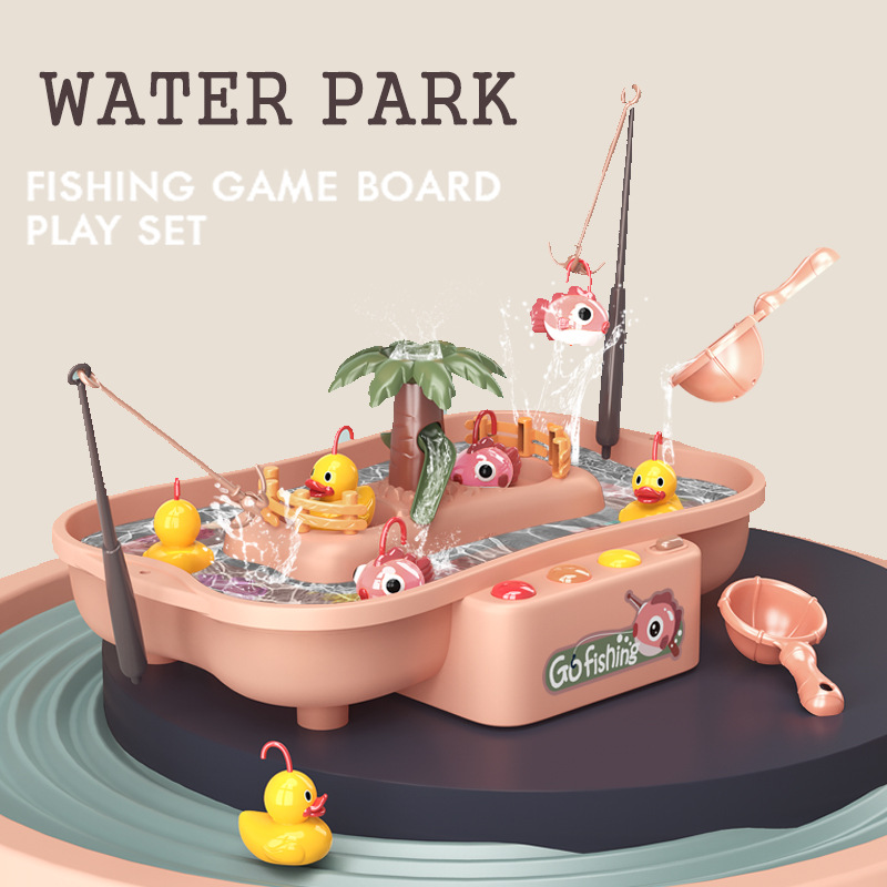Schlecht Spielzeug Elektrische Wasser Zyklus freundlicher Angeln Spielzeug Musik Licht Baby Art Spiel Enten Wasser Schlecht Für freundlicher Spielen Fisch draussen