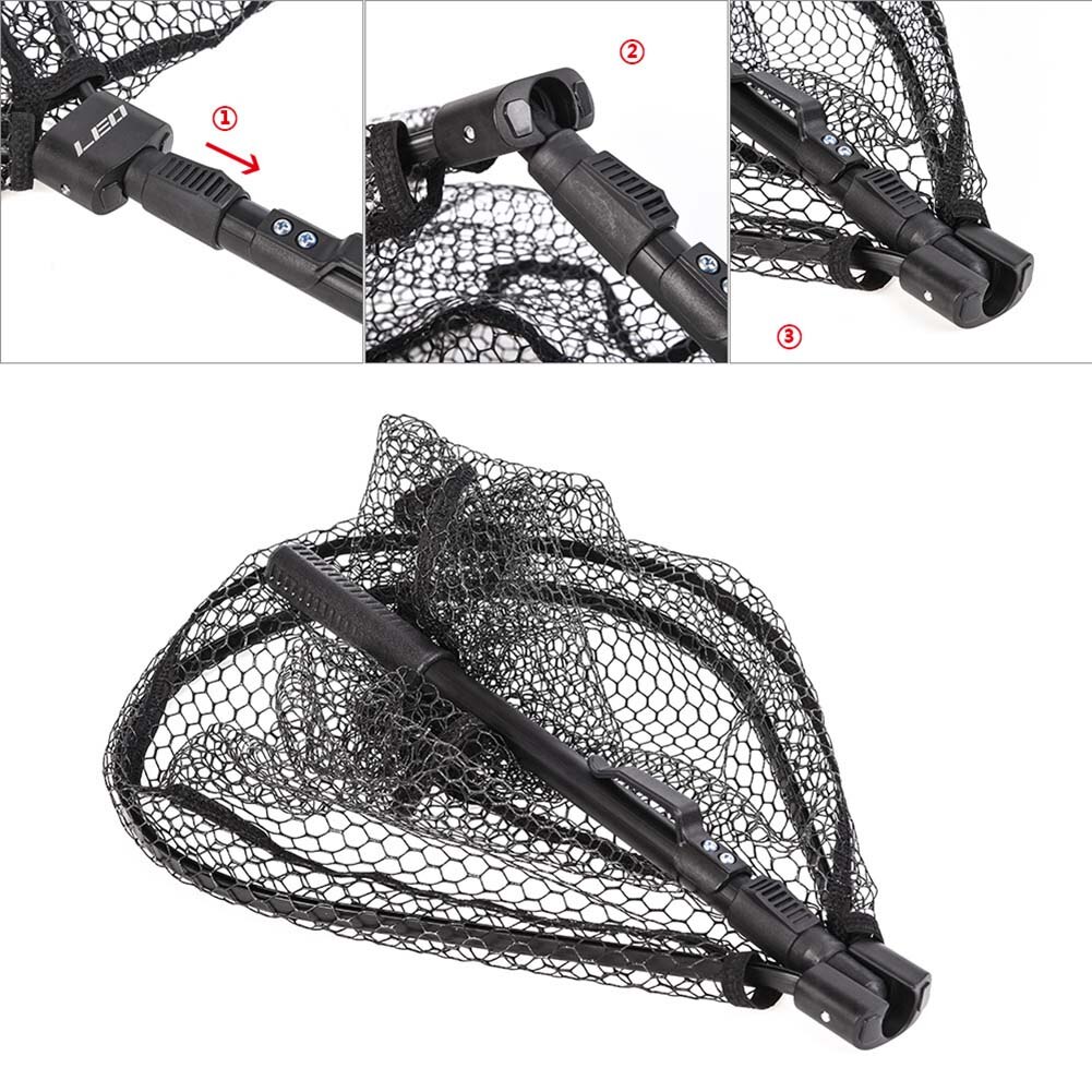 Inklapbare Visnet Aluminium Opvouwbare Nylon Mesh Vis Springende Landing Visnetten SAL99