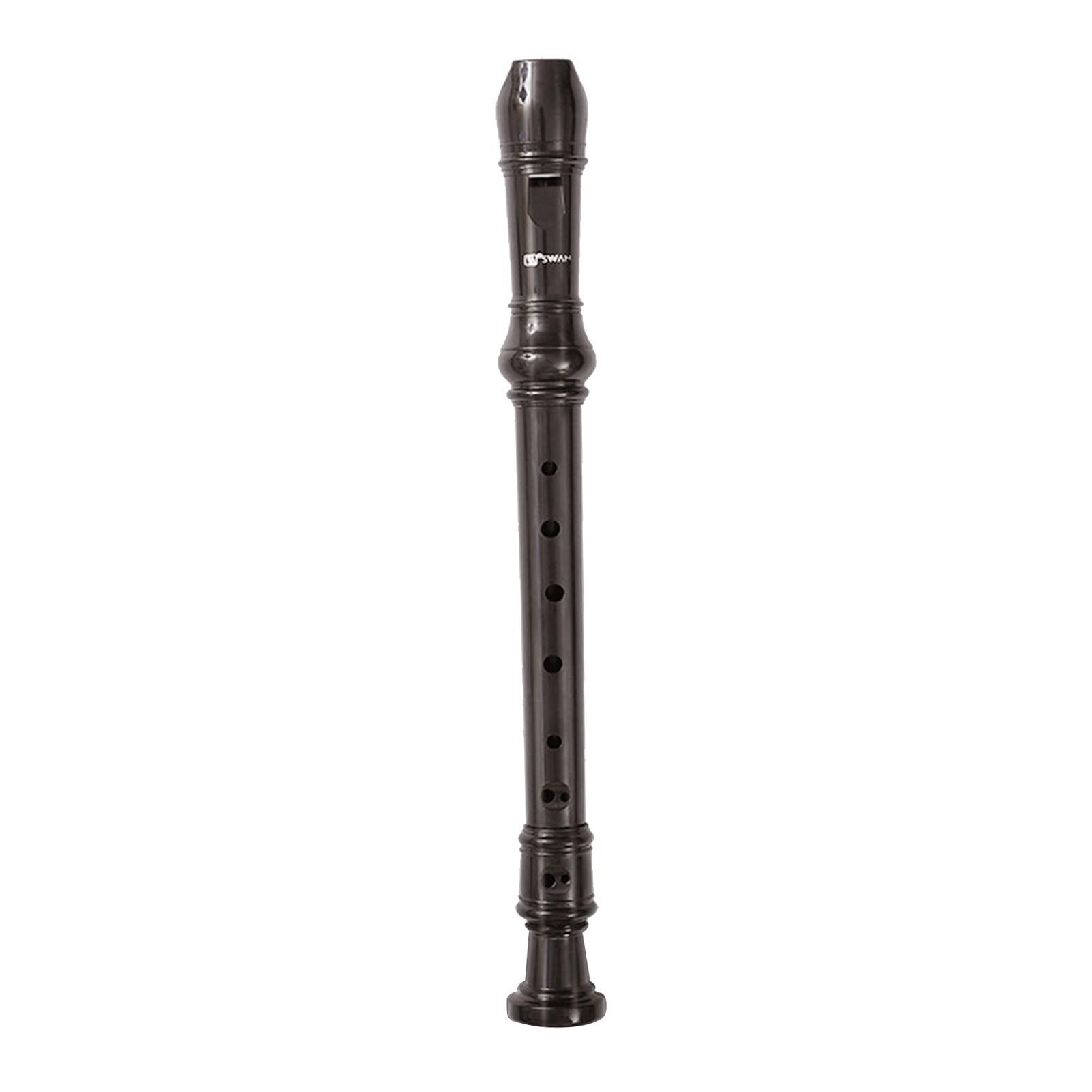 Soprano Recorder with Cleaning Rod &amp; Pouch Recorder Instrument for: Brown 8 Hole