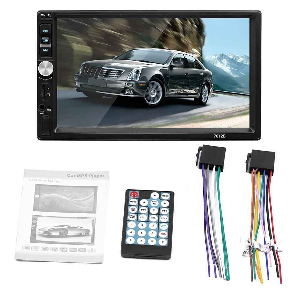 7012b autoradio 2 din algemeen 7 '' inch touchscreen autoradio video  mp5 speler ondersteuning achteruitrijcamera en stuurwiel