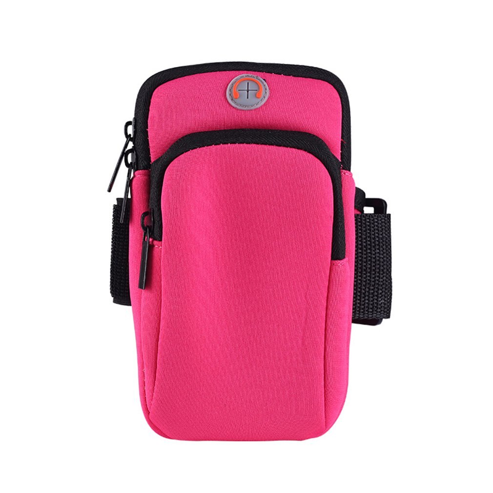 4-6 Inch Mobiele Telefoon Waterdichte Ademend Arm Bag Ademende Stof Oortelefoon Gat Reservering Geen Langer Verspreide 1 Pcs: Rood