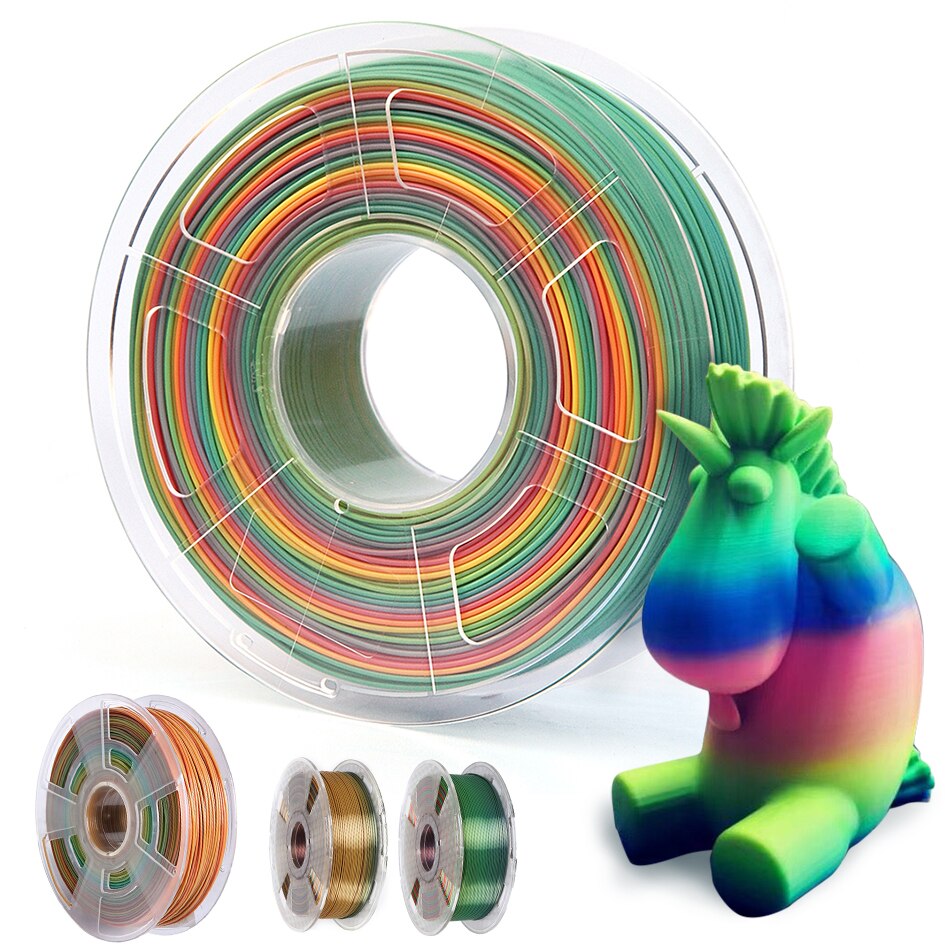 1.75mm PLA Rainbow 3D Printer Filament Sublimation Peacock Color 3D Printing Materials 1kg/500g/250g Plastic Polychrome Filament