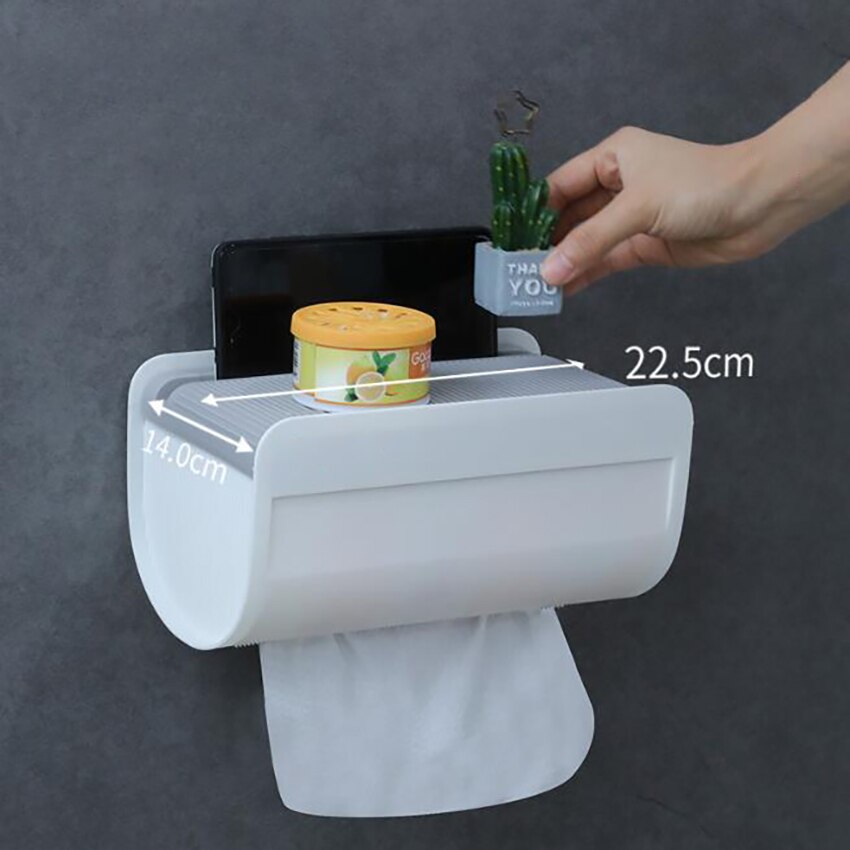 Bathroom Toilet Tissue Towel Box Storage Shelf Waterproof Toilet Paper Holders Tissue Case Kitchen Roller Paper Canister Boxes