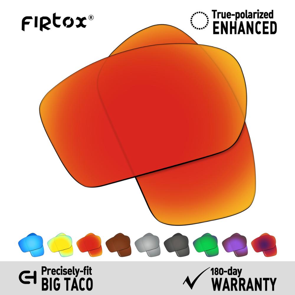 Firtox Anti-Zeewater Gepolariseerde Lenzen Vervanging voor-Oakley Big Taco OO9173 Zonnebril (Lens Alleen) -meerdere Kleuren