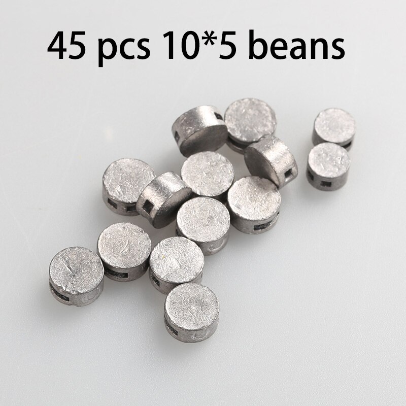 Sellos de seguridad sellados de plomo para prepago, 6x4, 8x5, 9x5, 10x5, 12x5, 15 unidades: 45 pcs 10X5 beans