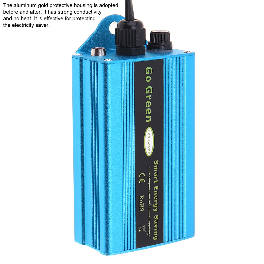 50KW Elektriciteit Opslaan Box 90-250V Power Factor Energy Saver Eu/Uk Plug Ahorrador De Elektriciteitsrekening killer Tot 35% Voor Thuis