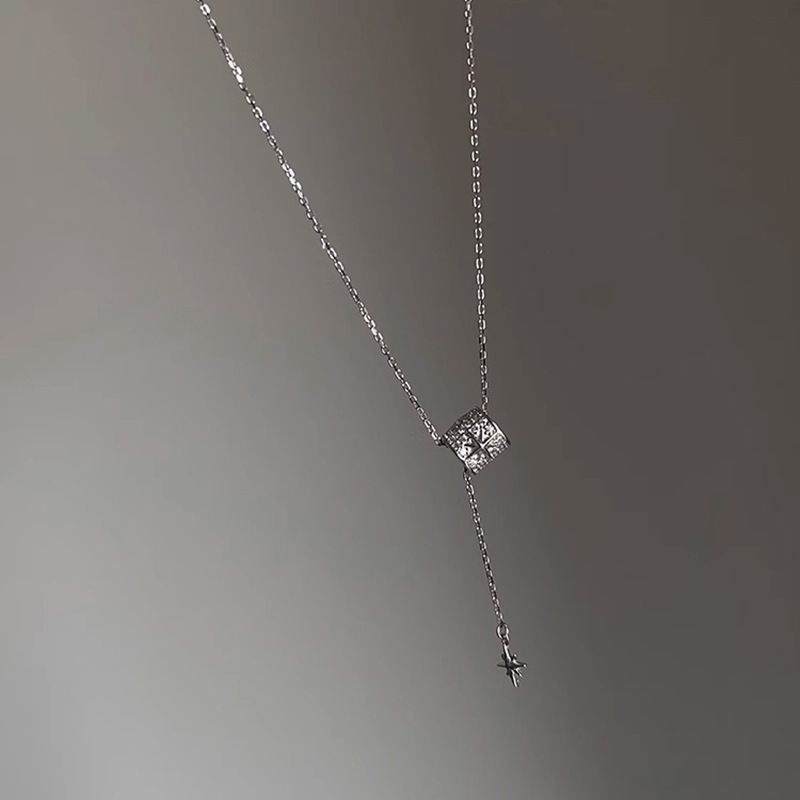 Ventfille Silver Color Opal Necklace for Women Girl Liquid Lava Star Irregular Jewelry 925 Stamp Birthday Dropshippping