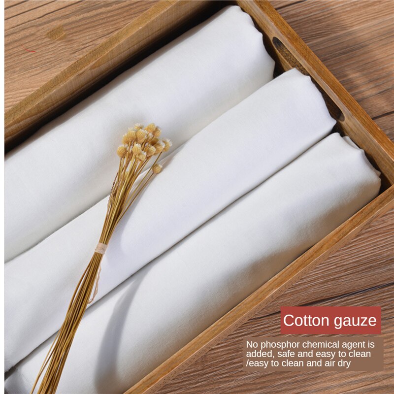 Double layer Pure cotton white gauze cloth Baby saliva towel diaper cotton fabric Food grademedical fabric 100% Cotton