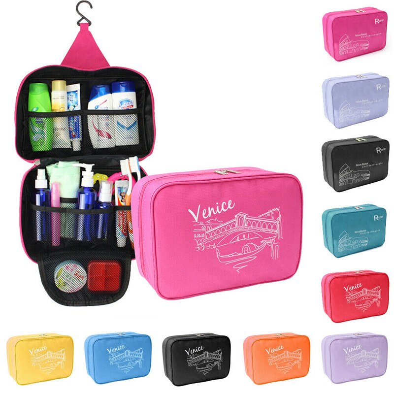 Impermeabile di Trucco Cosmetico Borsa Da Toilette Caso Appeso Sacchetto Wash Dell'organizzatore Di Immagazzinaggio Borse Da Viaggio