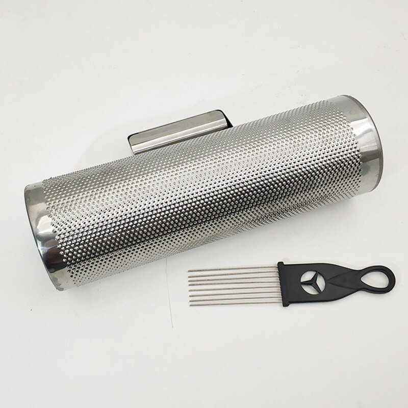 Profesjonalny duży Guiro ze stali nierdzewnej ze skrobakiem łacina Merengue perkusyjny instrument muzyczny 12X4 Cal dno i wieczko