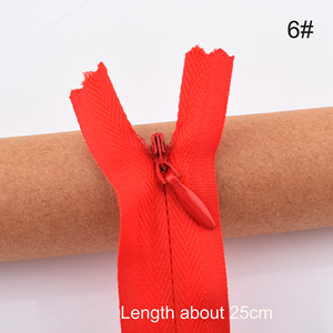 3 # Nylon Spoel Rits, 12 Stks/partij, Lengte 28 Cm, Voor Kussen, Jurk, Tassen, broek Kant Onzichtbare Rits, Rok, Diy Handgemaakte Accessoires: NO.6 12PCS