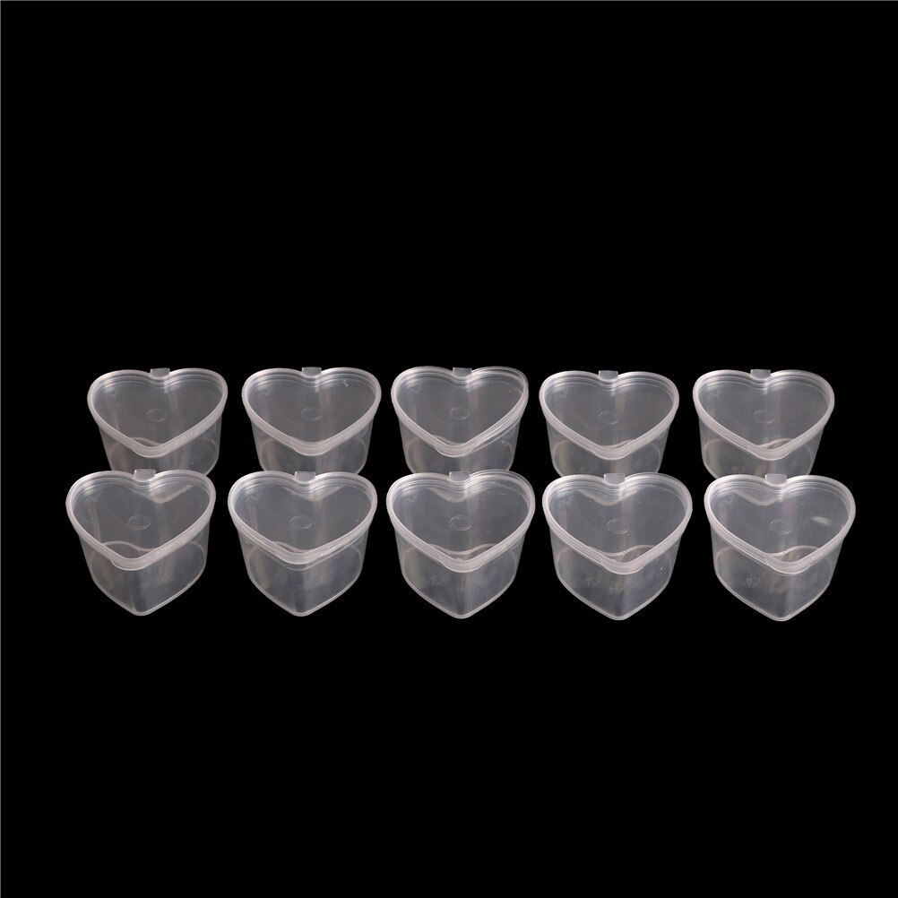 10pcs/lot 25ml /30ml Slime Storage Plastic Color Plasticine Clear Containers Glue Putty Foam Ball Storage Boxes