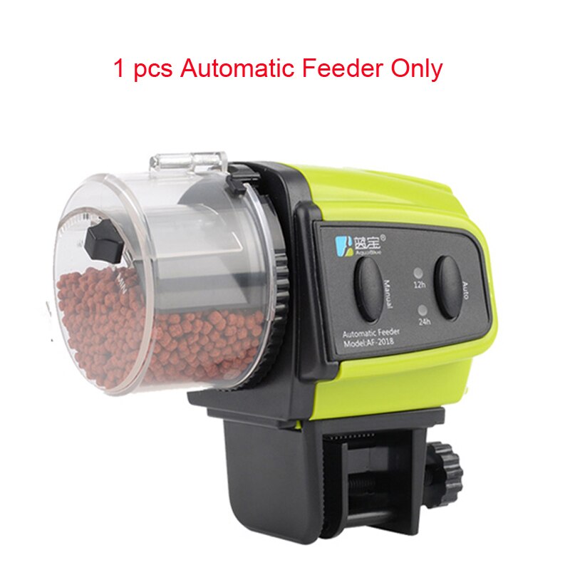 Digital LCD Automatic Aquarium Fish Feeder Fish Tank Timing Food Feeding Device Automatic Feeder For Fish Shrimp Turtle: 1pcs Auto Feeder