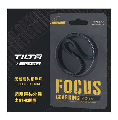 Tilta Tiltaing Seamless Focus Gear Ring 360 ° Rotation Silent Follow Focus Ring For SLR DSLR Camera Accessorie: 81-83mm