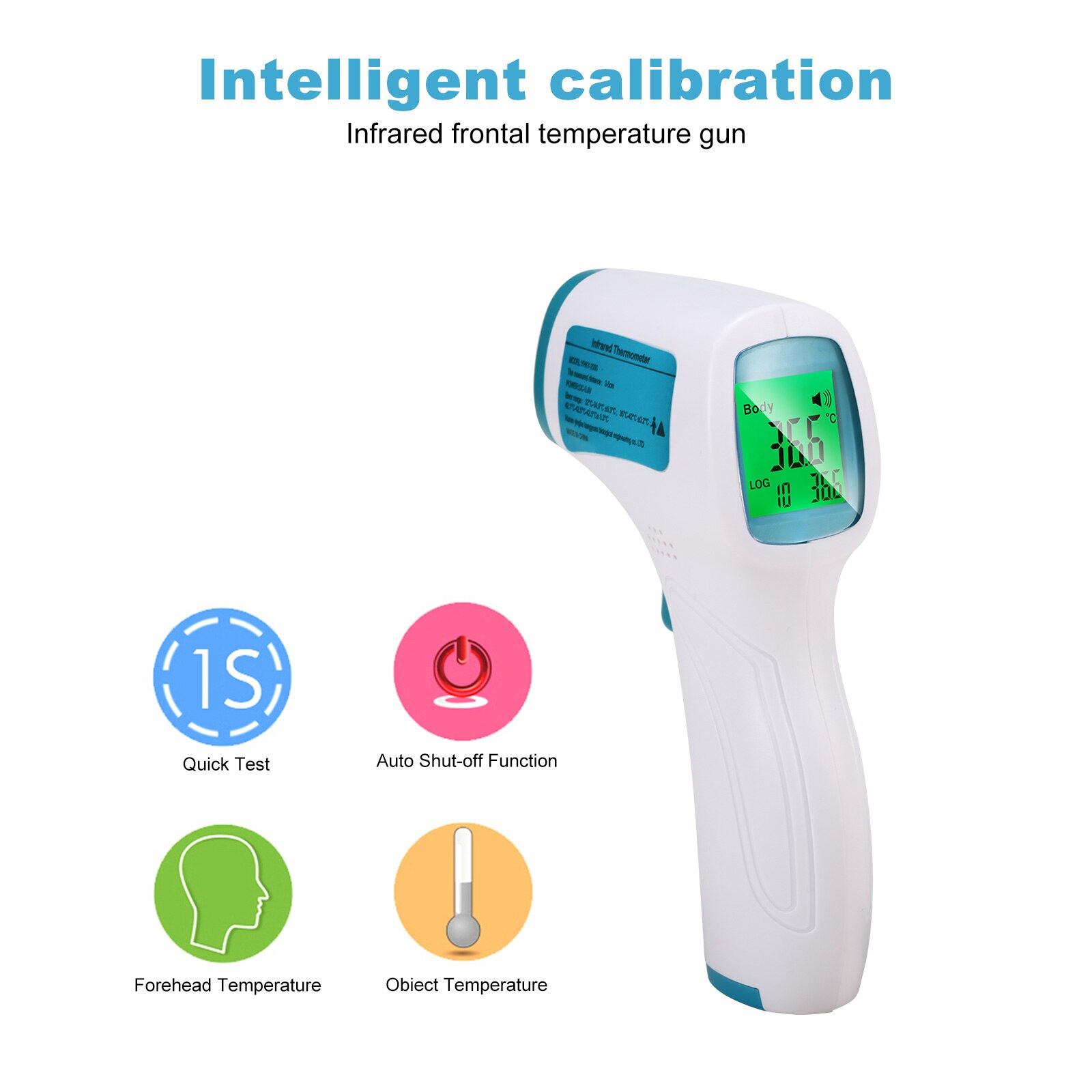 Forehead IR Thermometer Digital Thermometer Non Contact Body/Object Temperature Three Backlight Display Thermometer Baby Adults