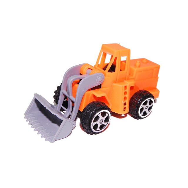 Plastic Rally Return Car Toy car for children 1：24 City engineering vehicle Model Forklift truck Loaders Toys For children: A