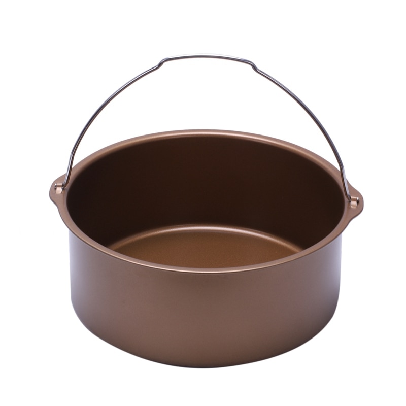 1pcs Air Fryer Non-Stick Baking Barrel Cake Pan-Power Air Fryer Baking Barrel: Default Title