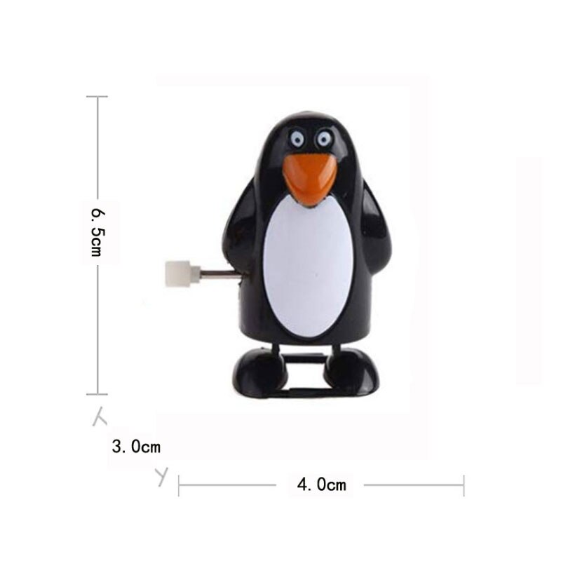 Christmas Clockwork Jumping Toys Children Mini Christmas Vintage Santa Claus Snowman Wind Up Toys for Kids Funny: Penguin