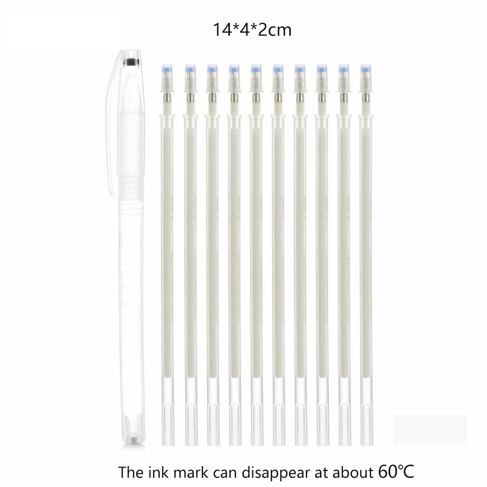 1Set Fabric Markers Pencils Fade Out for Drawing Lines Disappearing Marker Pens PP Multi Purpose DIY Craft Sewing Accessories: Beige HT vanish