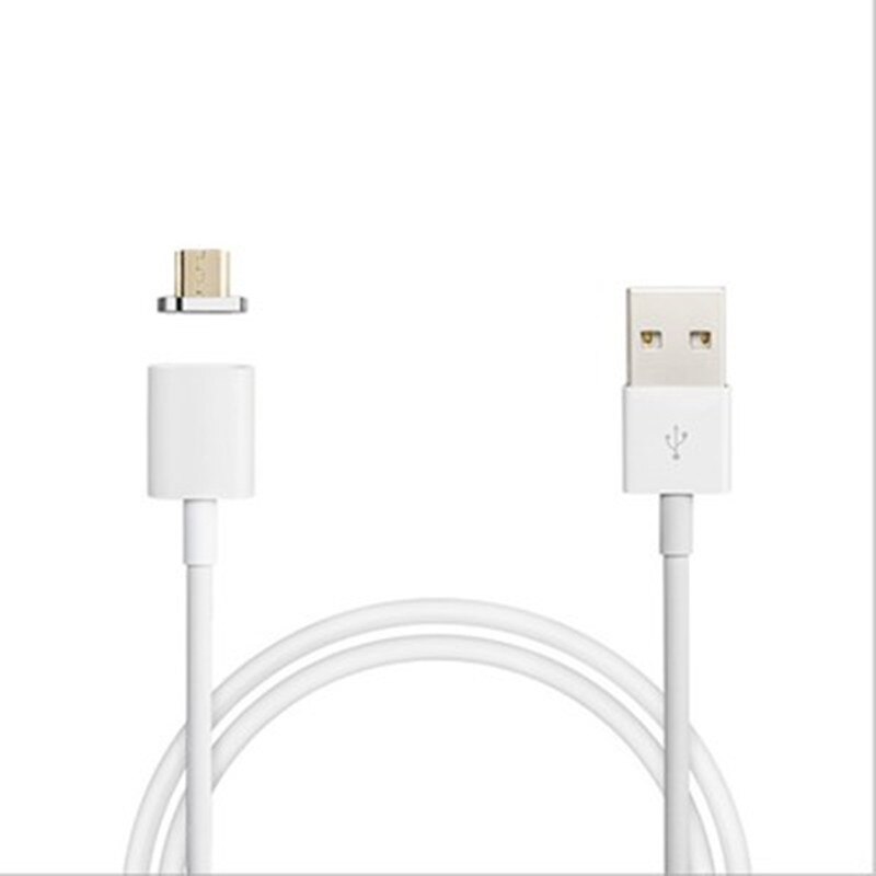 Usb-kabel micro usb magnetische kabel usb naar micro mannelijk naar mannelijk snel opladen data synchronisatie oplader nylon geweven kabel adapter 1m
