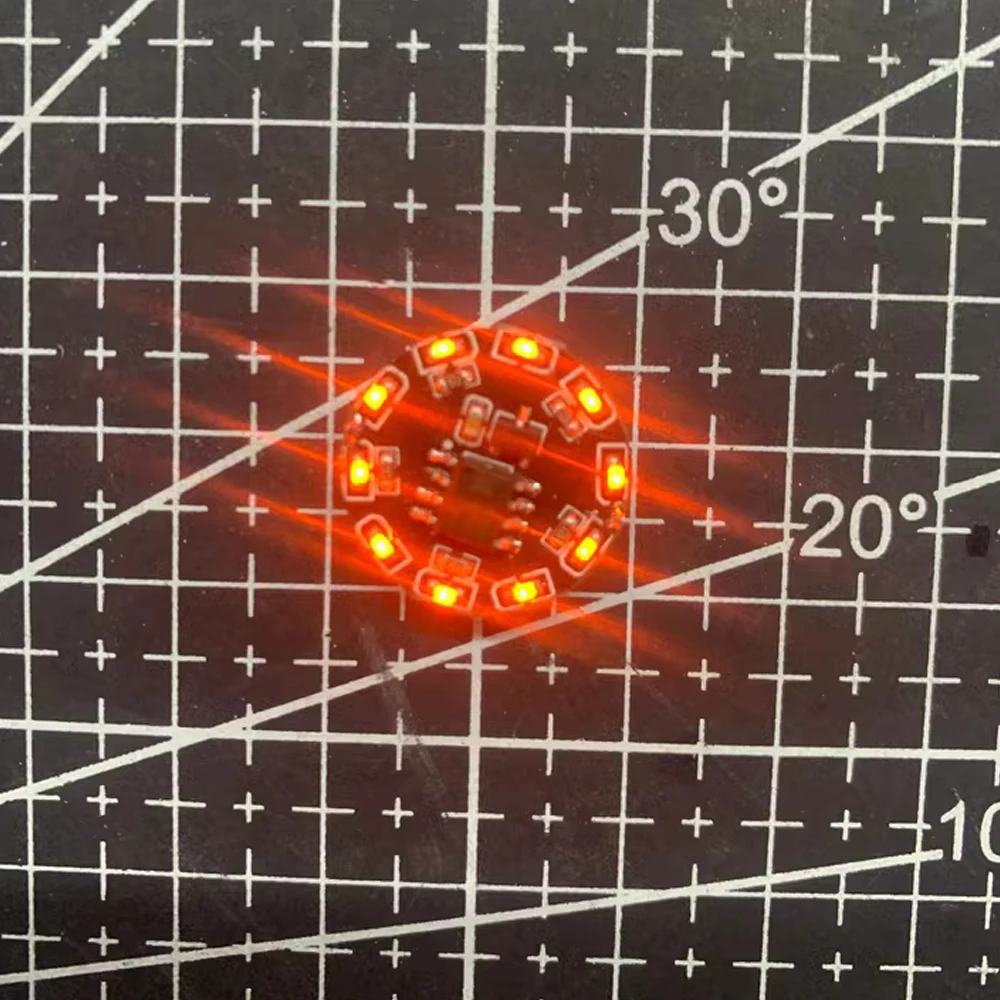 1Pcs 16Modes Magnetic Control Lamp Wireless Led Light for Diy Robots/cars Toys Model Making Scene Materials with Battery