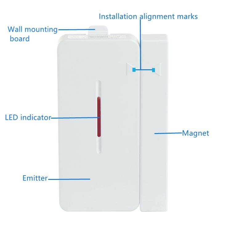 Door Sensor for Broadlink S2 Security Alarm Set, Smart Home Wireless Window Door Detector Sensor