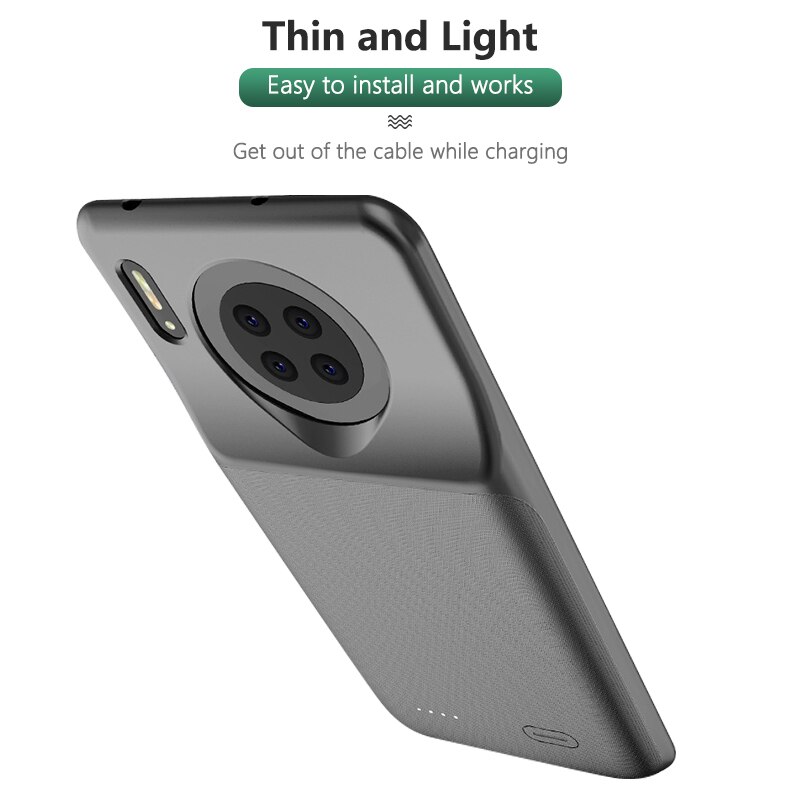 Battery Charger Case Voor Huawei Mate 30 Draagbare Power Bank Terug Clip Opladen Cover Voor Huawei Mate 30 Batterij Case 5200Mah