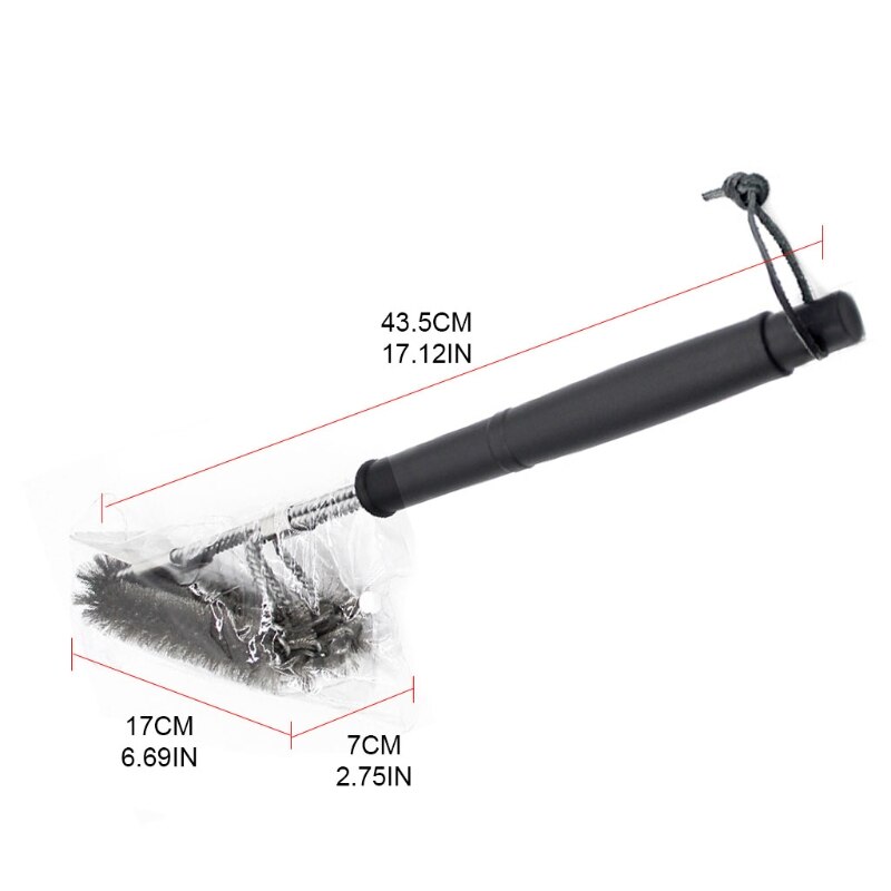 Jamestown BBQ borstel roestvrij staal 30,5 x 17 x 3 cm kopen? Barbecue accessoires