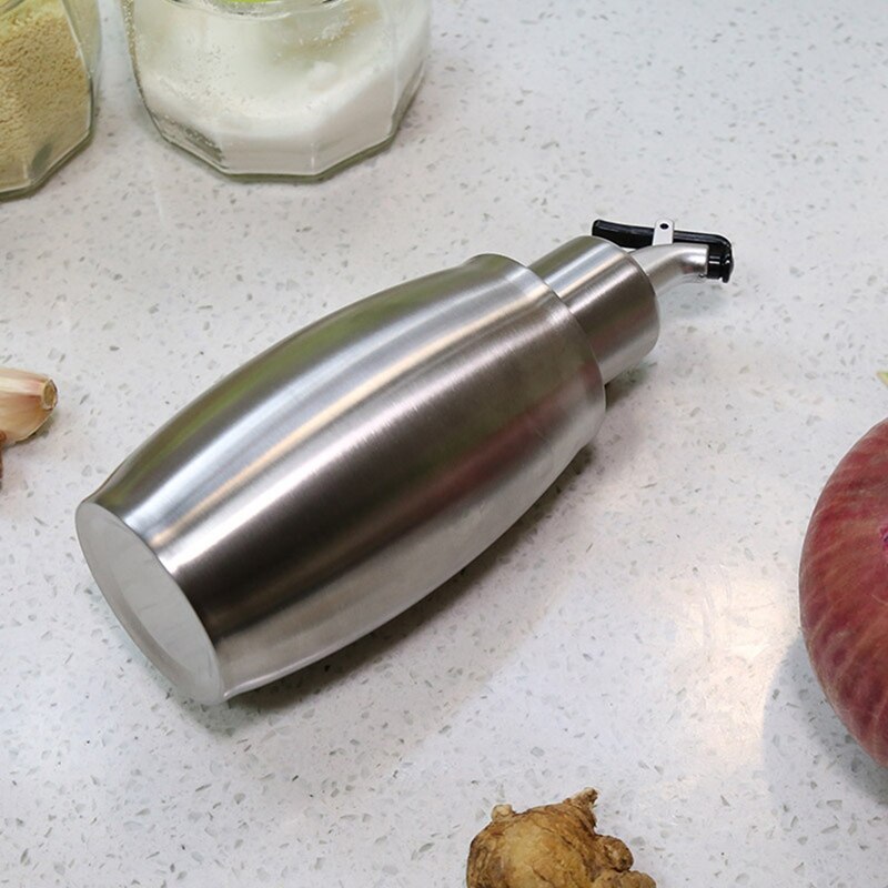 Olijfolie verstuiver, roestvrijstalen azijnfles, sausfles ,350ml olijfolie flessen, voor keuken, barbecue, enz.
