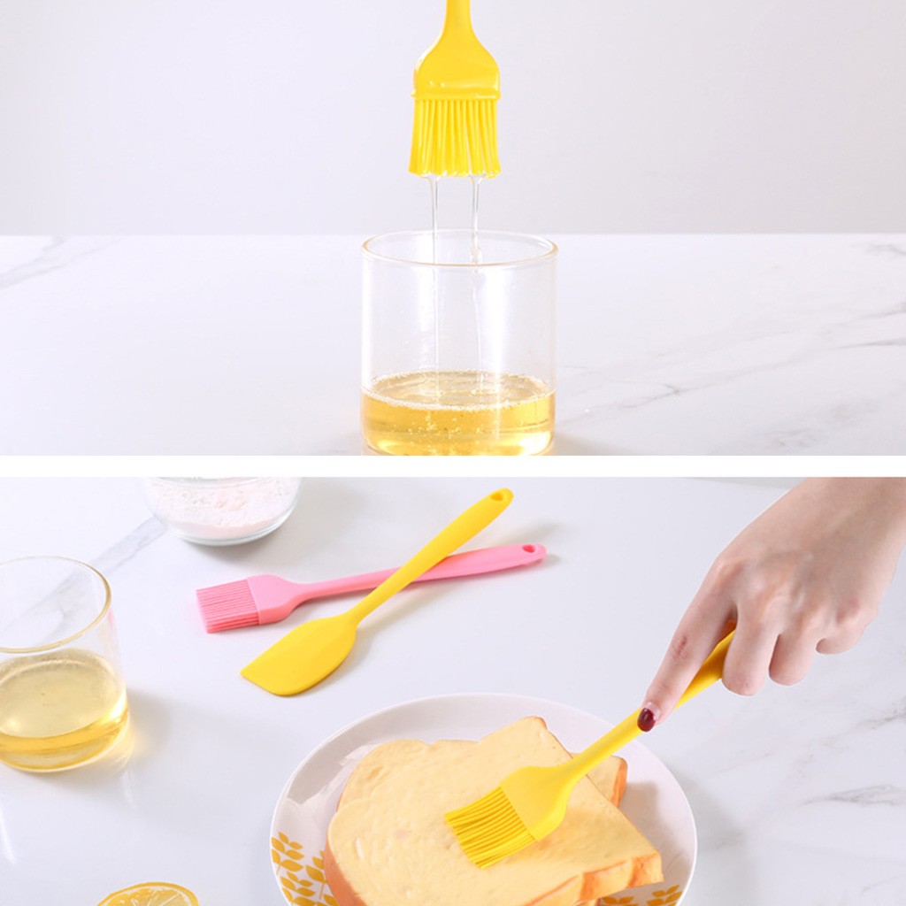 30 ^ 2pc ustensiles de cuisine en silicone ustensiles de cuisson cuisson pinceau à badigeonner ensemble de spatules produit