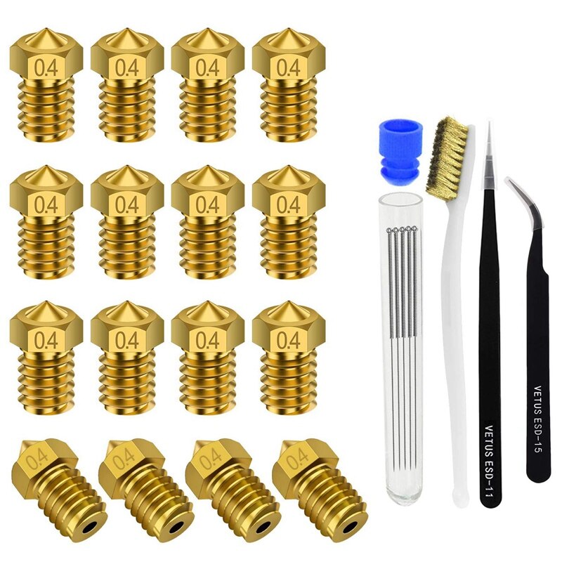 ! M6 3D Nozzle Extruder Print Head For E3D V5-V6 Extruder 3D Printer