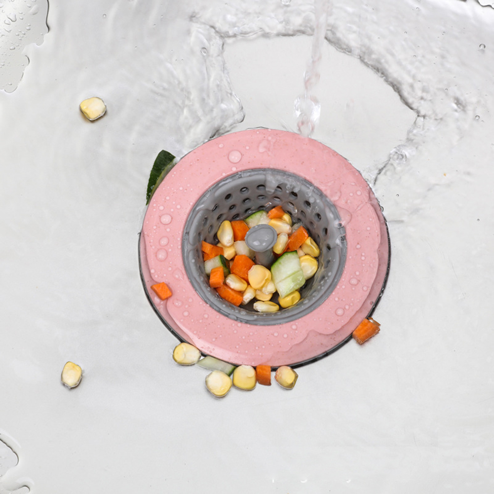 Kitchen Filter Silicone Strainer Bathroom Drain Sink Cover Sewer Hair Filter Bathroom Sink Sewer Anti-clogging Filter