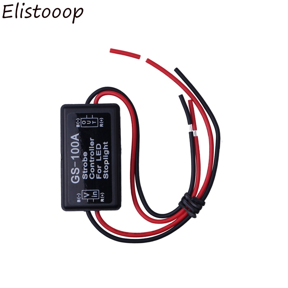 Flash Strobe Controller Flasher 12--24V Voor Led Knippert Back Rear Brake Stop Licht Lamp Auto Accessoires GS-100A