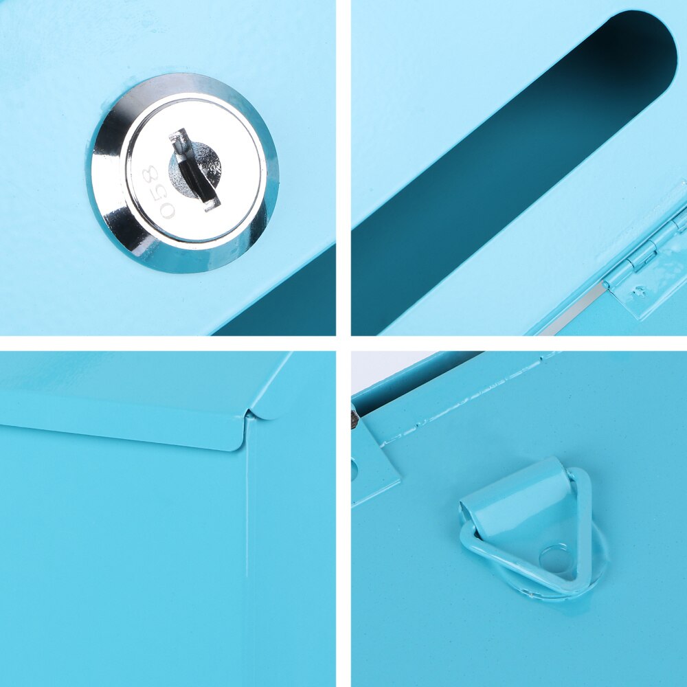 1pc European Style Letter Box Iron Mailbox Card Post Box Mailbox Suggestion Box