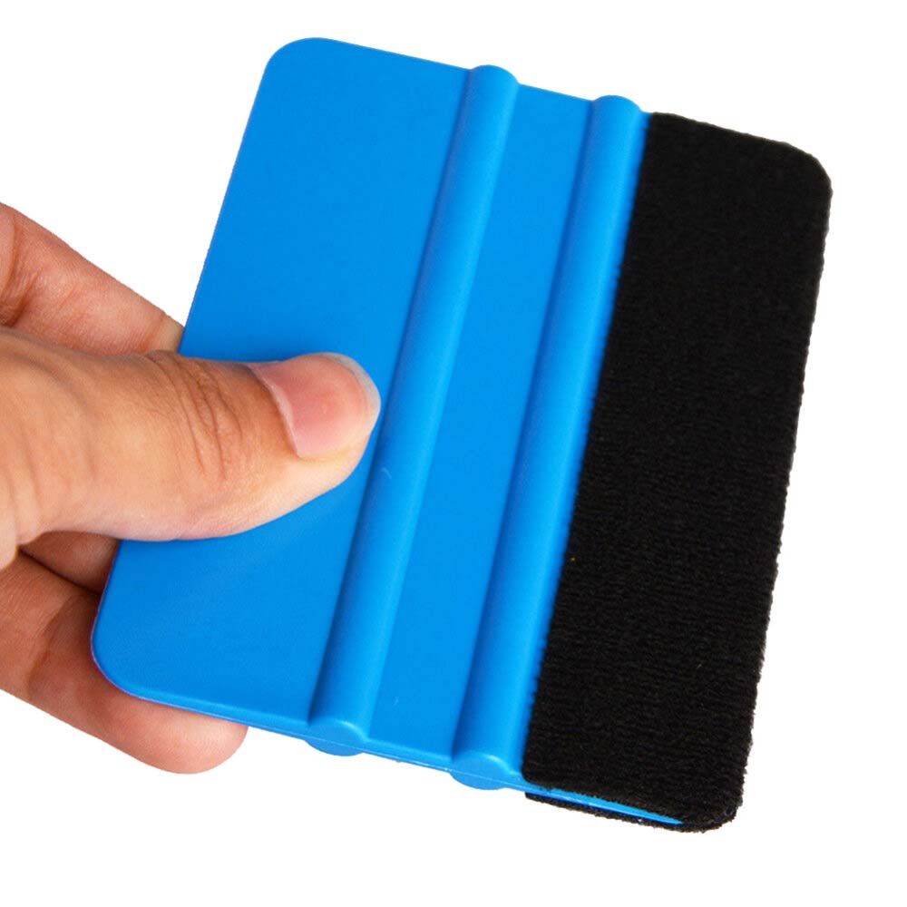 10Pcs Blue Squeegee Felt Edge Scraper Car Decals Vinyl Wrapping &amp; Tint Tools Pro Plastic Soft Wrap Wrapping Spatula Tool