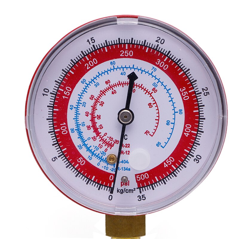 Red Air Conditioner R404/R134A/R22 Refrigerant High Pressure Gauge PSI KPA qiang