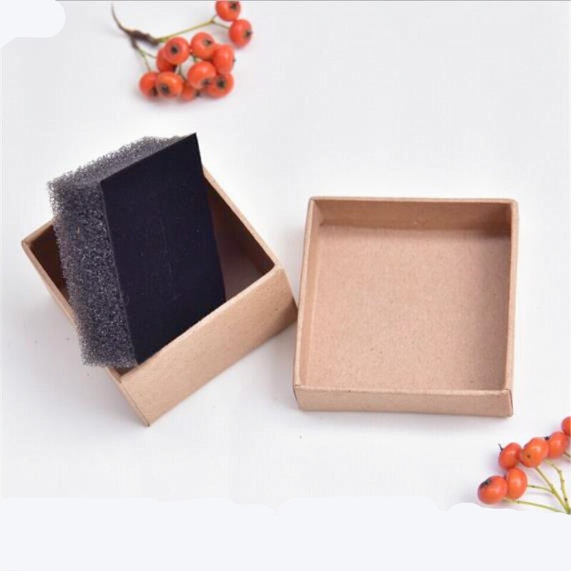 1pc Small Kraft paper box,brown cardboard handmade soap box,white craft paper Christmas box,black packaging jewelry box: yellow