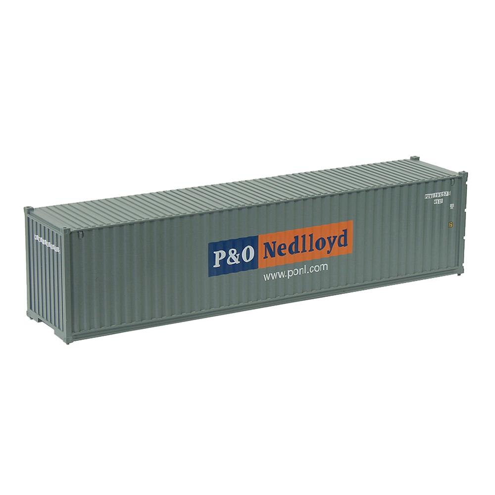 1pc HO Scale Model Train 40" Container 40ft Container Freight Car 1:87 Railway Modeling Layout: P O Nedloyd