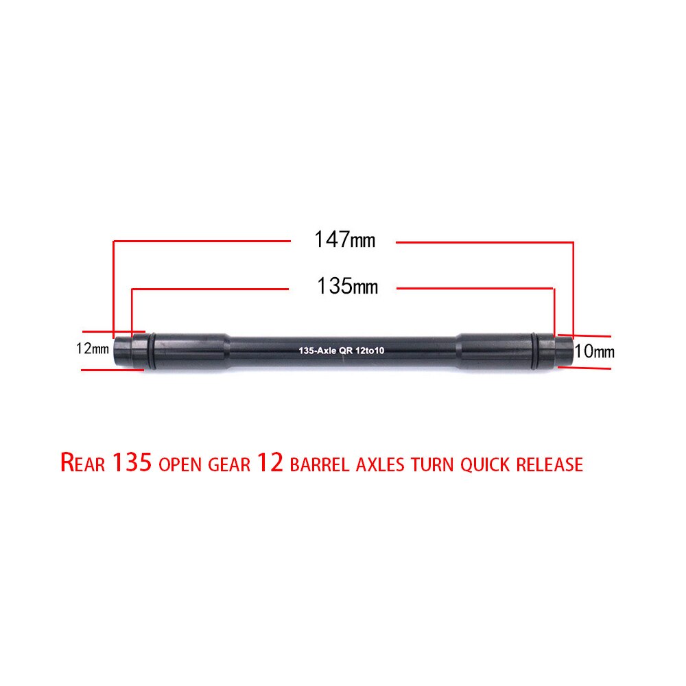 Rijden Fiets Mountainbike Hub Drum Hubs As Conversie 12 Om 9Mm 15 Om 9Mm Aluminium Quick-veranderen 100Mm/142Mm/148Mm: 135ALXE12to10