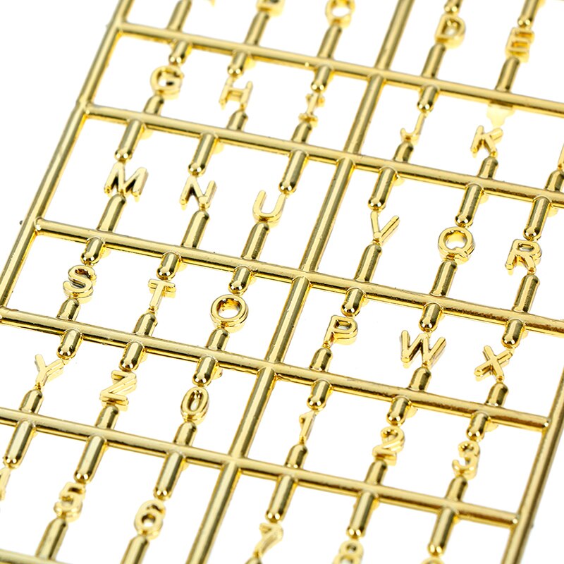 metal 1/12 domek dla lalek miniaturowy złoty numer domu alfabet metal cyfrowy numer domu alfabet drzwi akcesoria zrób do Sama