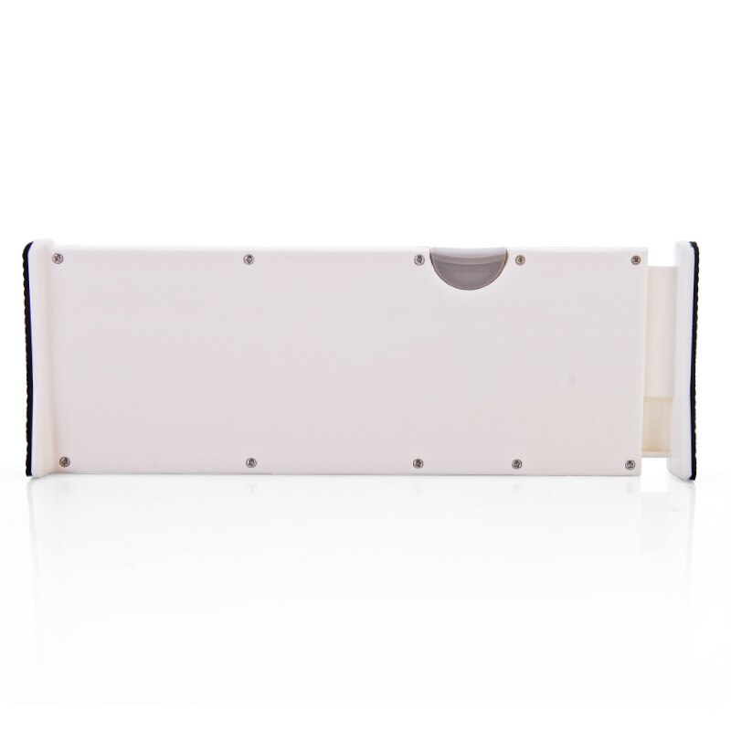 White Drawer Dividers Adjustable Spring Loaded Expandable Kitchen Bedroom Organizer Retractable Drawer Partition Board For Home: 44X10cm  S