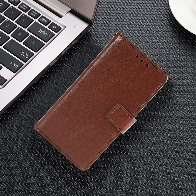 Funda de cuero suave para Sony Xperia Z1 Compact D5503 Z1 Mini M51W L39H C6902 C6903 Flip Stander funda billetera Coque: Sony Xperia Z1 / brown