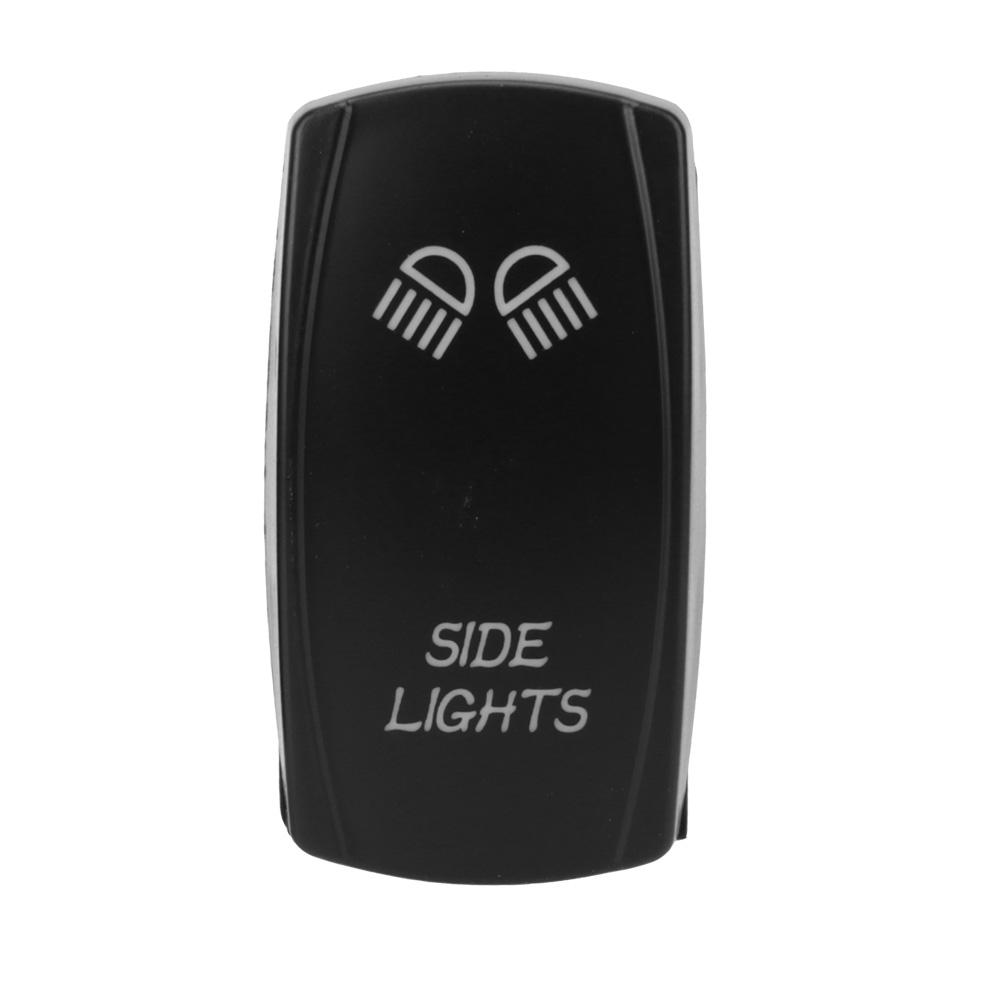 12V 24V UTV Car Boat Rocker Toggle Switch 10A 20A Waterproof Lighted Switches 5 Pin ON Off For Marine ATV RZR RV Auto Truck: SIDE