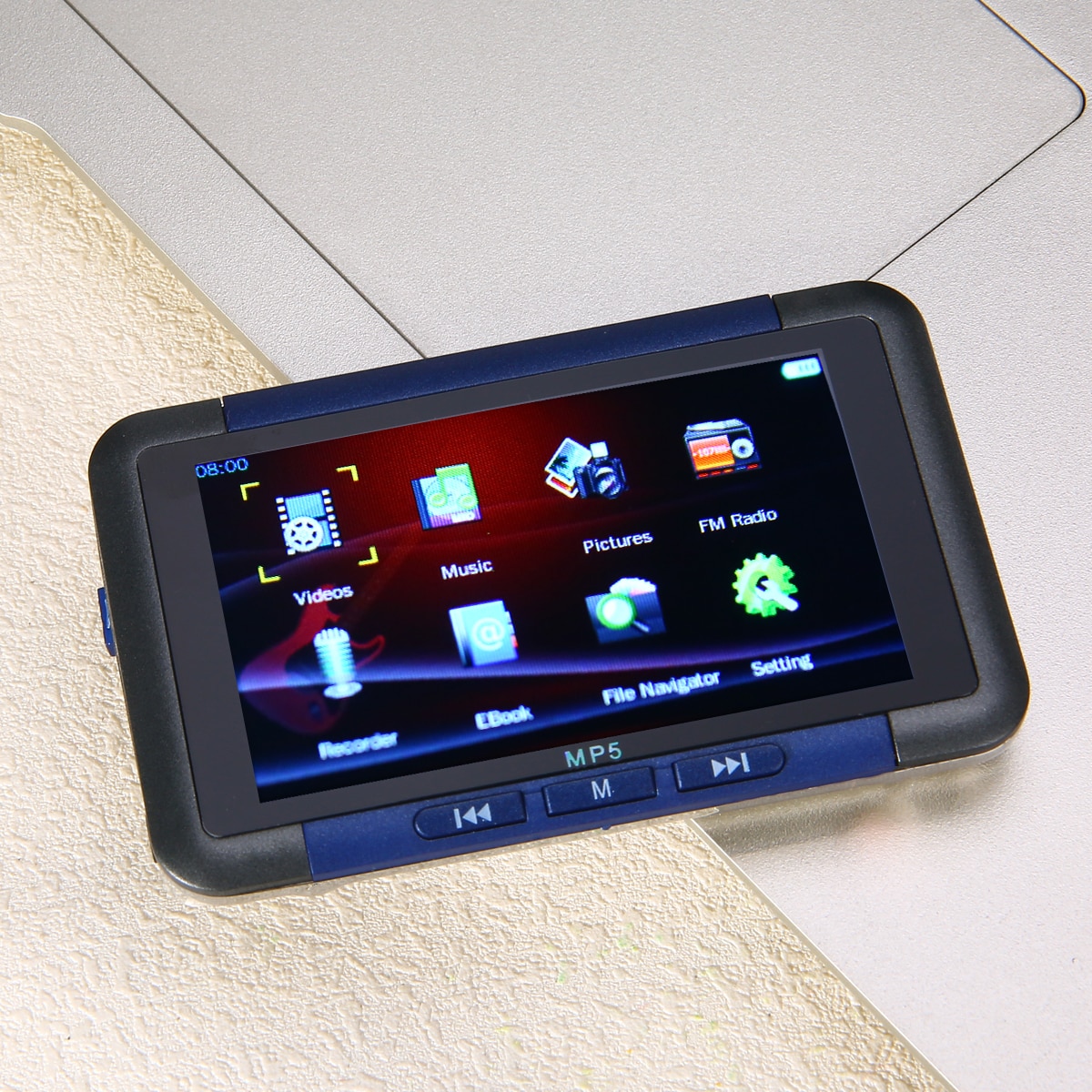 8GB 3 Inch MP5 Player Slim LCD Screen MP5 Video Music Media Player Support for FM Radio Recorder Games MP3 MP4