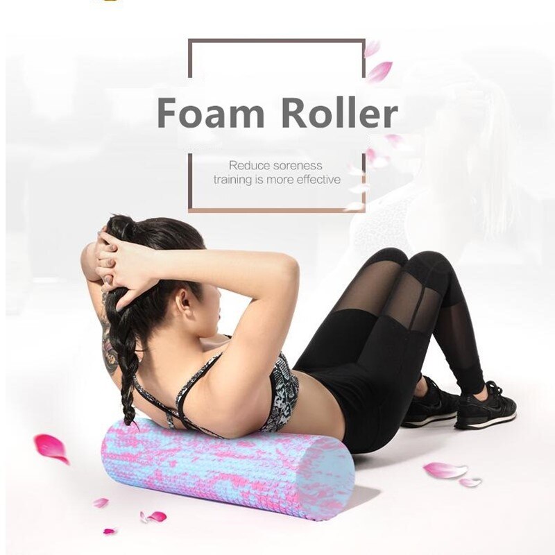 Gym Fitness Yoga Foam Roller Peanut Ball Set Pilates Block Peanut Massage Roller Ball For Therapy Relax Exercise Relieve Stress