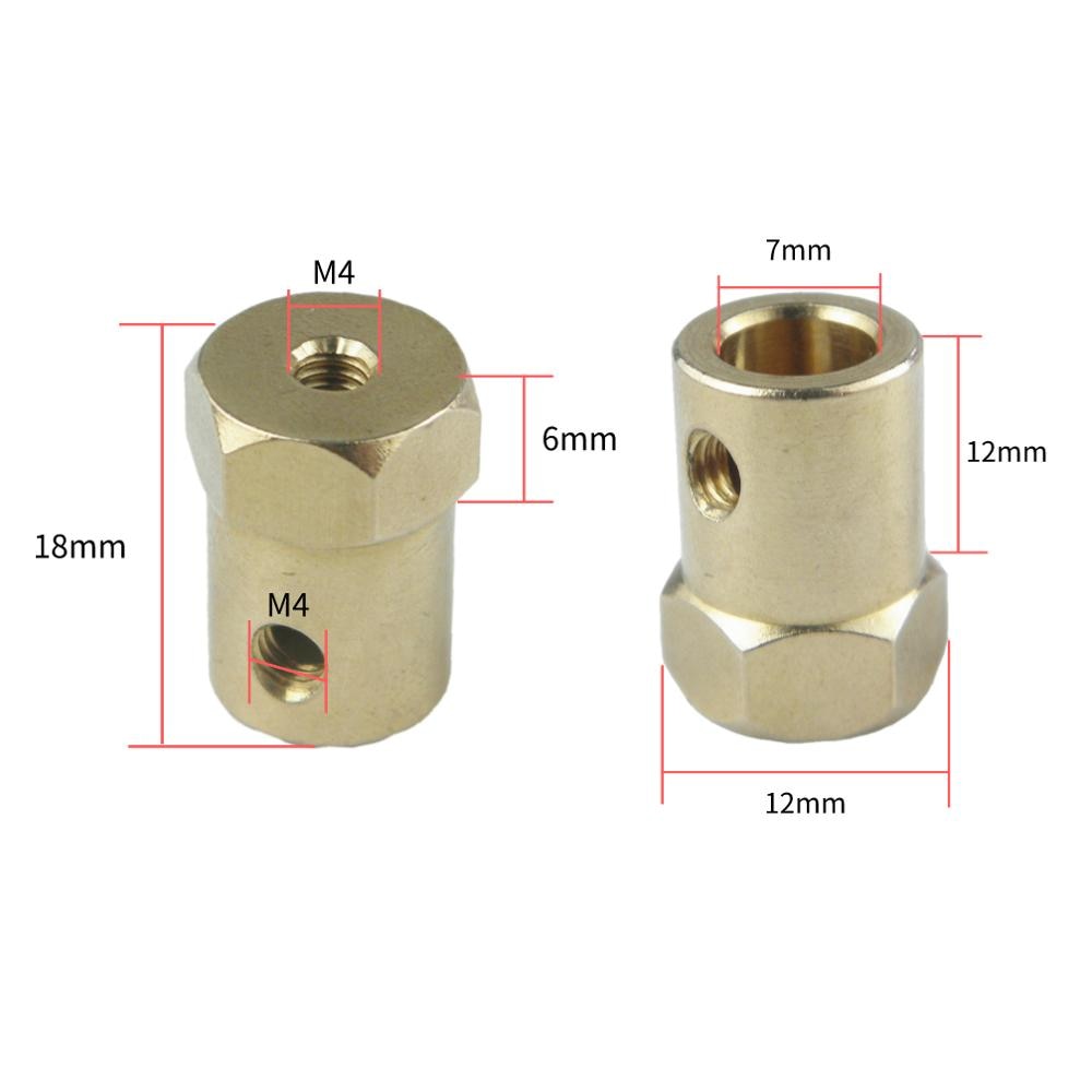 7mm Motor Flexible Coupling Coupler Connector for Car Wheels Tires Shaft Motor Accessories 2PCS