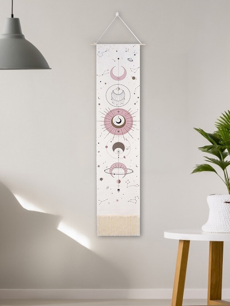 Moon Phases Tapestry Lunar Eclipse Changing Moon Phase Tapestry Wall Hanging Decor For Bedroom Living Room Boho Art Tapestries