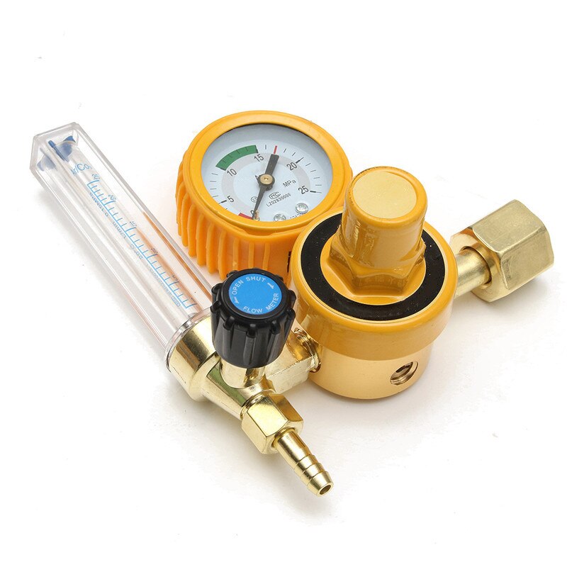 0-25Mpa Argon CO2 Flow Meter Gas Regulator Flowmeter Welding Weld Gauge Argon Regulator Oxygen Pressure Reducer