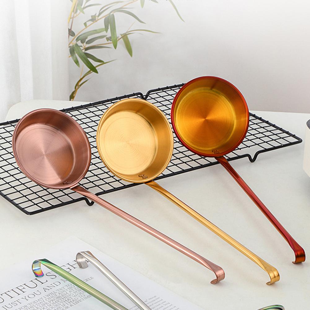 Cooking Ladle BPA Free Stainless Steel Spoon Mirror Surface Durable Modern Portable Durable Soup Ladle